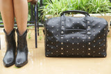 THE OVERNIGHT STUDDED BAG