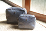 THE TRAVEL POUCH WEAVED (BLUE)