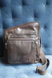 UNISEX CROSS SLING BROWN