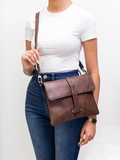 Faux Leather Envelope Bag